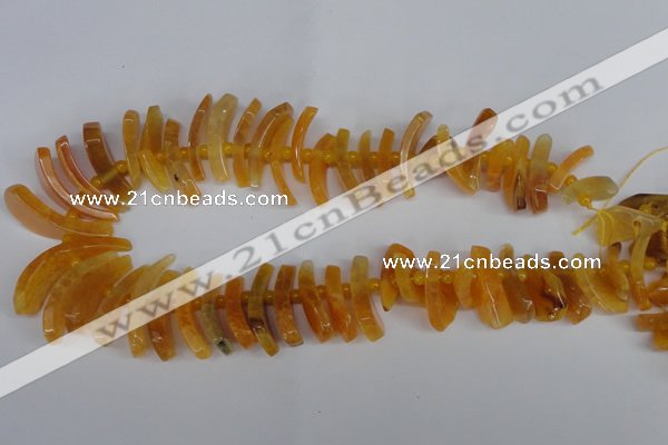 CTD710 Top drilled 12*25mm - 15*40mm wand agate gemstone beads