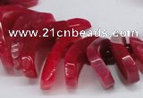 CTD711 Top drilled 12*25mm - 15*40mm wand agate gemstone beads