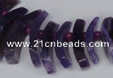 CTD712 Top drilled 12*25mm - 15*40mm wand agate gemstone beads