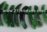 CTD713 Top drilled 12*25mm - 15*40mm wand agate gemstone beads