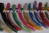 CTD716 Top drilled 10*30mm - 12*50mm wand agate gemstone beads