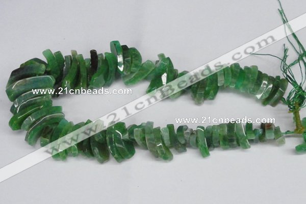 CTD721 Top drilled 12*25mm - 14*40mm wand agate gemstone beads