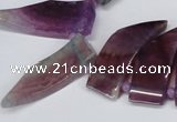 CTD733 Top drilled 15*20mm - 15*40mm wand agate gemstone beads