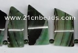 CTD734 Top drilled 15*20mm - 15*40mm wand agate gemstone beads