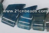 CTD736 Top drilled 15*20mm - 15*40mm wand agate gemstone beads