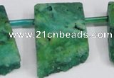 CTD751 Top drilled 15*25mm - 25*40mm freeform quartz beads