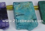 CTD752 Top drilled 15*25mm - 25*40mm freeform quartz beads