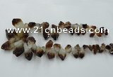 CTD970 Top drilled 10*15mm - 15*30mm nuggets citrine gemstone beads