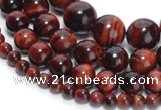 CTE01 15 inches round red tiger eye gemstone beads wholesale