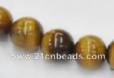 CTE08 15.5 inches 12mm round yellow tiger eye beads Wholesale