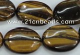 CTE104 15.5 inches 18*25mm oval yellow tiger eye beads wholesale