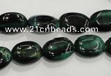 CTE1041 15.5 inches 10*14mm oval dyed green tiger eye beads