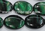 CTE1045 15.5 inches 18*25mm oval dyed green tiger eye beads