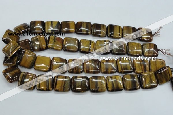 CTE106 15.5 inches 20*20mm square yellow tiger eye beads wholesale