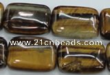 CTE107 15.5 inches 18*25mm rectangle yellow tiger eye beads wholesale