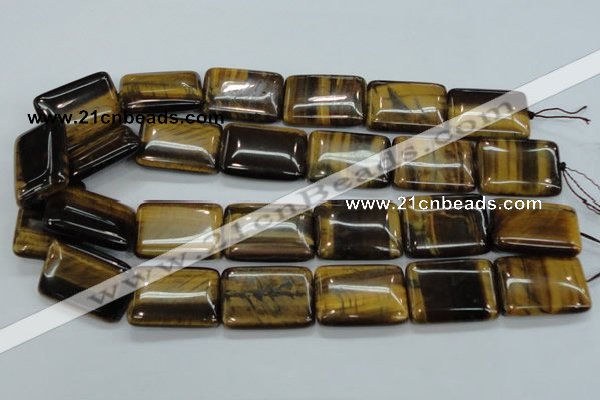 CTE108 15.5 inches 22*30mm rectangle yellow tiger eye beads wholesale