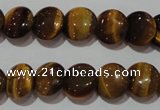 CTE1091 15.5 inches 12mm flat round yellow tiger eye beads