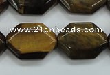 CTE112 15.5 inches 18*25mm octagonal yellow tiger eye beads wholesale