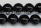 CTE1168 15.5 inches 14mm round A grade blue tiger eye beads