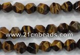 CTE1201 15 inches 8mm faceted nuggets yellow tiger eye beads