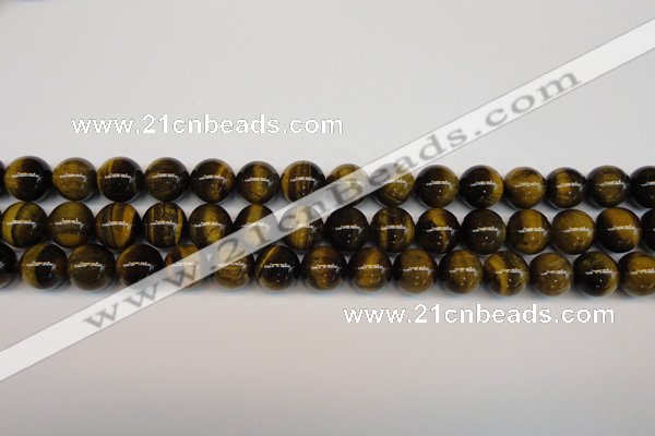 CTE1210 15.5 inches 6mm round AB grade yellow tiger eye beads