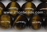 CTE1214 15.5 inches 14mm round AB grade yellow tiger eye beads