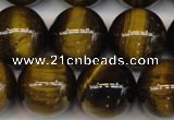 CTE1215 15.5 inches 16mm round AB grade yellow tiger eye beads