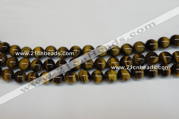 CTE1218 15.5 inches 6mm round AB+ grade yellow tiger eye beads