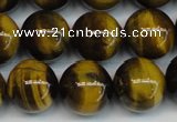 CTE1220 15.5 inches 10mm round AB+ grade yellow tiger eye beads