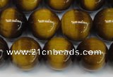 CTE1229 15.5 inches 12mm round A grade yellow tiger eye beads