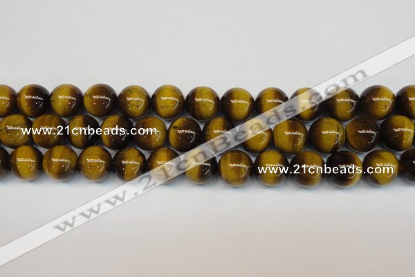 CTE1230 15.5 inches 14mm round A grade yellow tiger eye beads