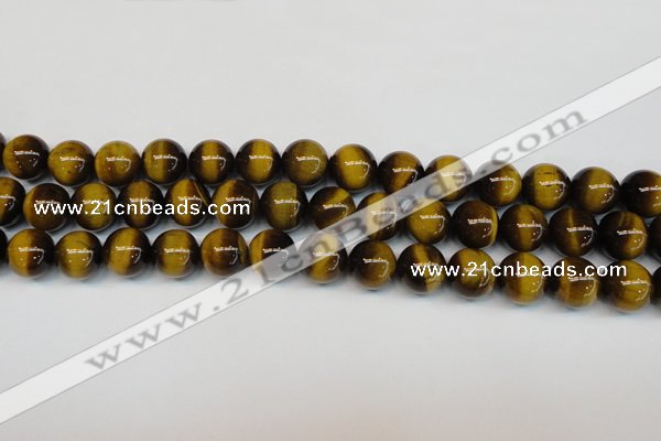 CTE1234 15.5 inches 6mm round A+ grade yellow tiger eye beads