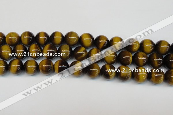 CTE1239 15.5 inches 16mm round A+ grade yellow tiger eye beads