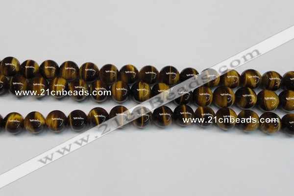 CTE1243 15.5 inches 8mm round AA grade yellow tiger eye beads