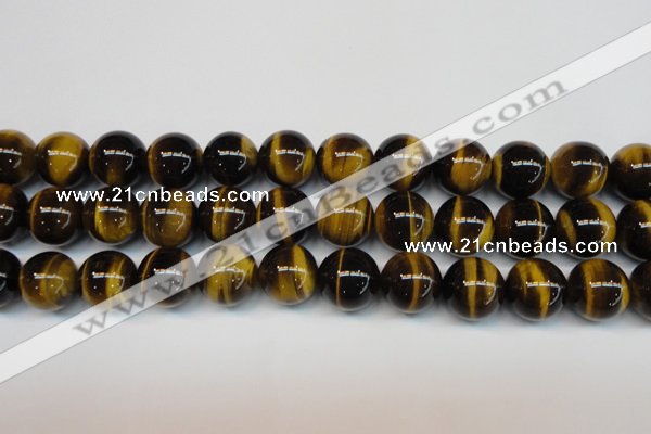 CTE1245 15.5 inches 12mm round AA grade yellow tiger eye beads