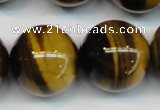 CTE1254 15.5 inches 14mm round AAA grade yellow tiger eye beads