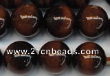 CTE1271 15.5 inches 12mm round AB+ grade red tiger eye beads