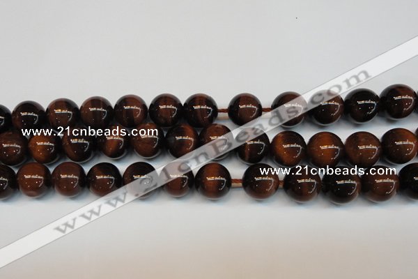 CTE1272 15.5 inches 14mm round AB+ grade red tiger eye beads