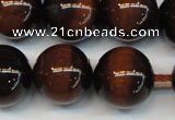 CTE1273 15.5 inches 16mm round AB+ grade red tiger eye beads