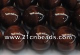 CTE1279 15.5 inches 12mm round A grade red tiger eye beads