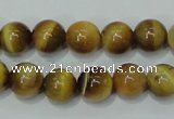 CTE129 15.5 inches 10mm round yellow tiger eye gemstone beads