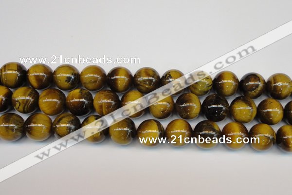 CTE1315 15.5 inches 16mm round B grade yellow tiger eye beads