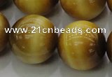 CTE1408 15.5 inches 20mm round golden tiger eye beads wholesale