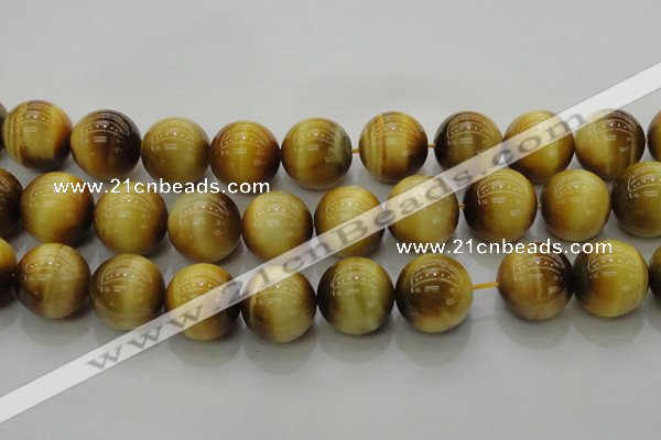 CTE1408 15.5 inches 20mm round golden tiger eye beads wholesale