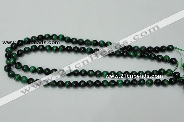 CTE142 15.5 inches 8mm round dyed tiger eye gemstone beads