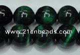 CTE145 15.5 inches 14mm round dyed tiger eye gemstone beads