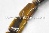 CTE15 15.5 inches 22*30mm rectangle yellow tiger eye beads