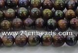 CTE1500 15.5 inches 4mm round AB-color yellow tiger eye beads