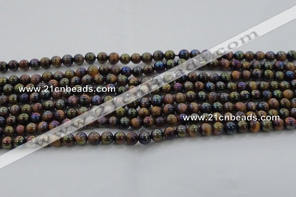 CTE1500 15.5 inches 4mm round AB-color yellow tiger eye beads