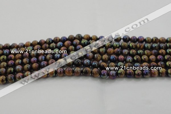 CTE1501 15.5 inches 6mm round AB-color yellow tiger eye beads